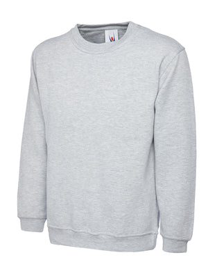Uneek UC203 Classic Sweatshirt - Heather Grey