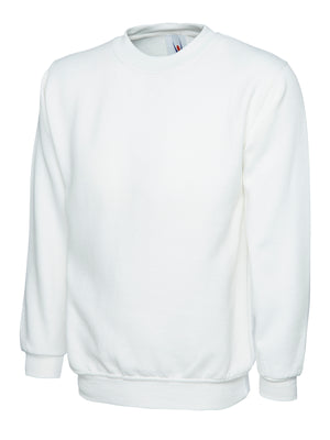 Uneek UC203 Classic Sweatshirt - White