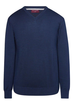 7818 Boston V neck Jumper - Navy