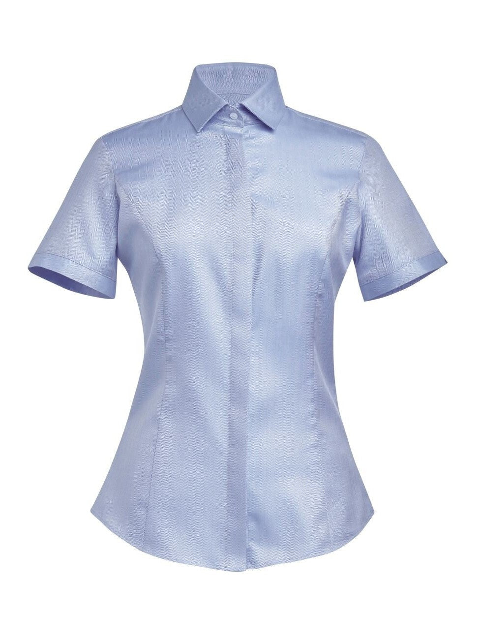 2284 Chianti Ladies' Short Sleeve Blouse - Blue