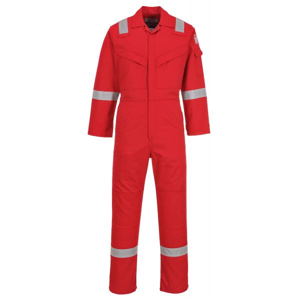 FR50 Flame Resistant Anti-Static Coverall - Red Tall