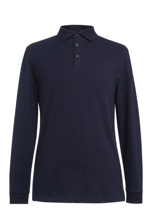 4222 Frederick Male L/S Polo Shirt - Navy