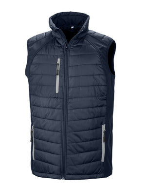 R238X Compass Pad Softshell Gilet - Navy/Grey