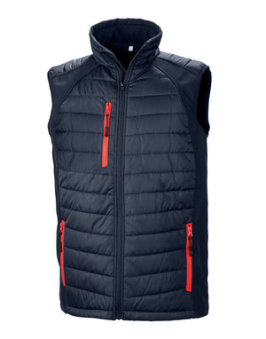 R238X Compass Pad Softshell Gilet - Navy/Red