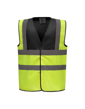 HVW100TT Two Tone Class 1 Hi-Vis Vest Yellow/Black