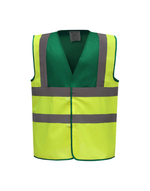 HVW100TT Two Tone Class 1 Hi-Vis Vest Yellow/Green