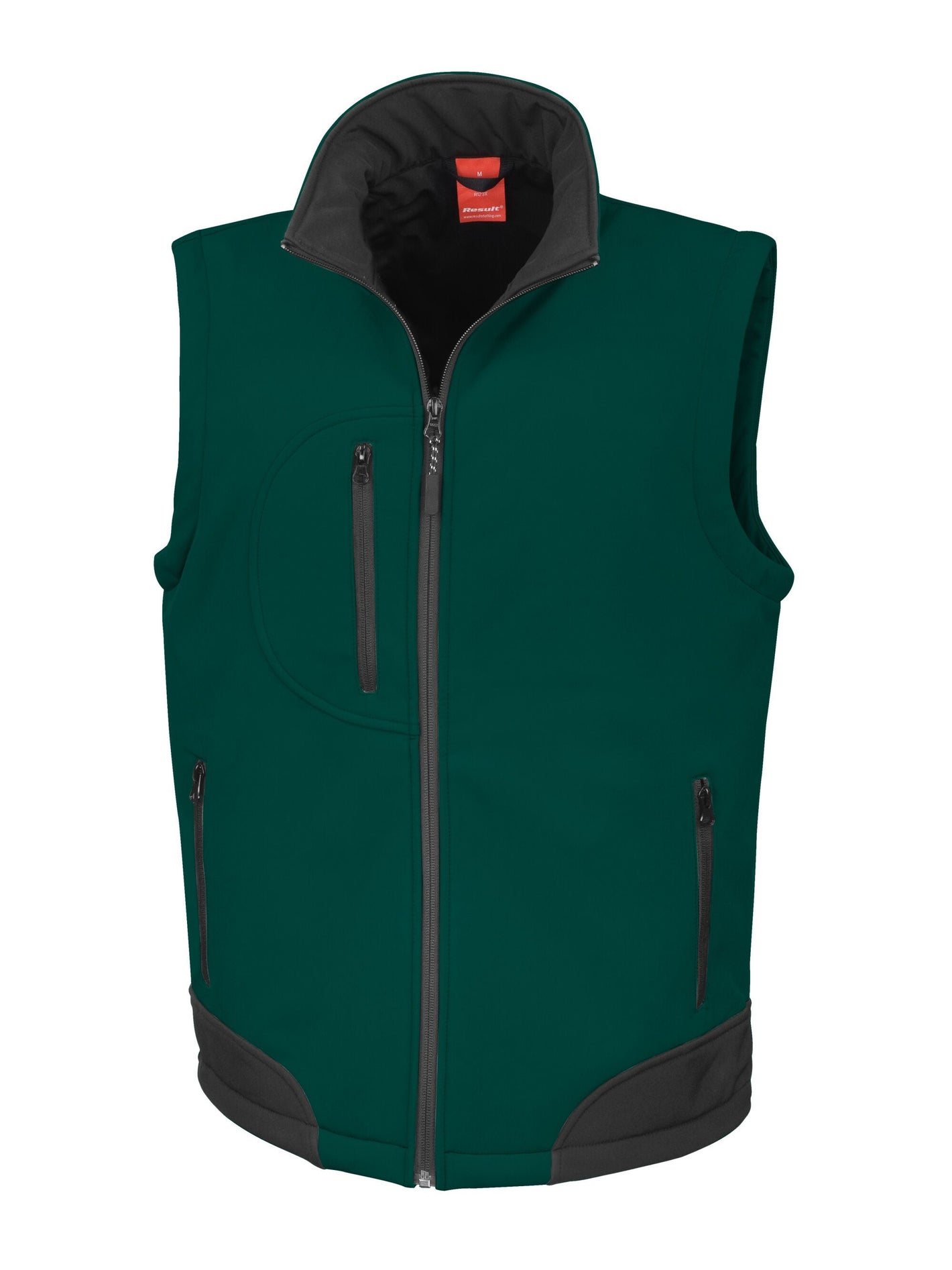 R123X Softshell Bodywarmer - Bottle Green/Black