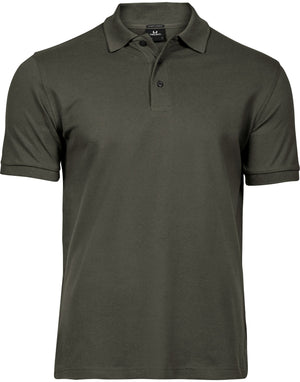 Men's Luxury Stretch Polo - Deep Green