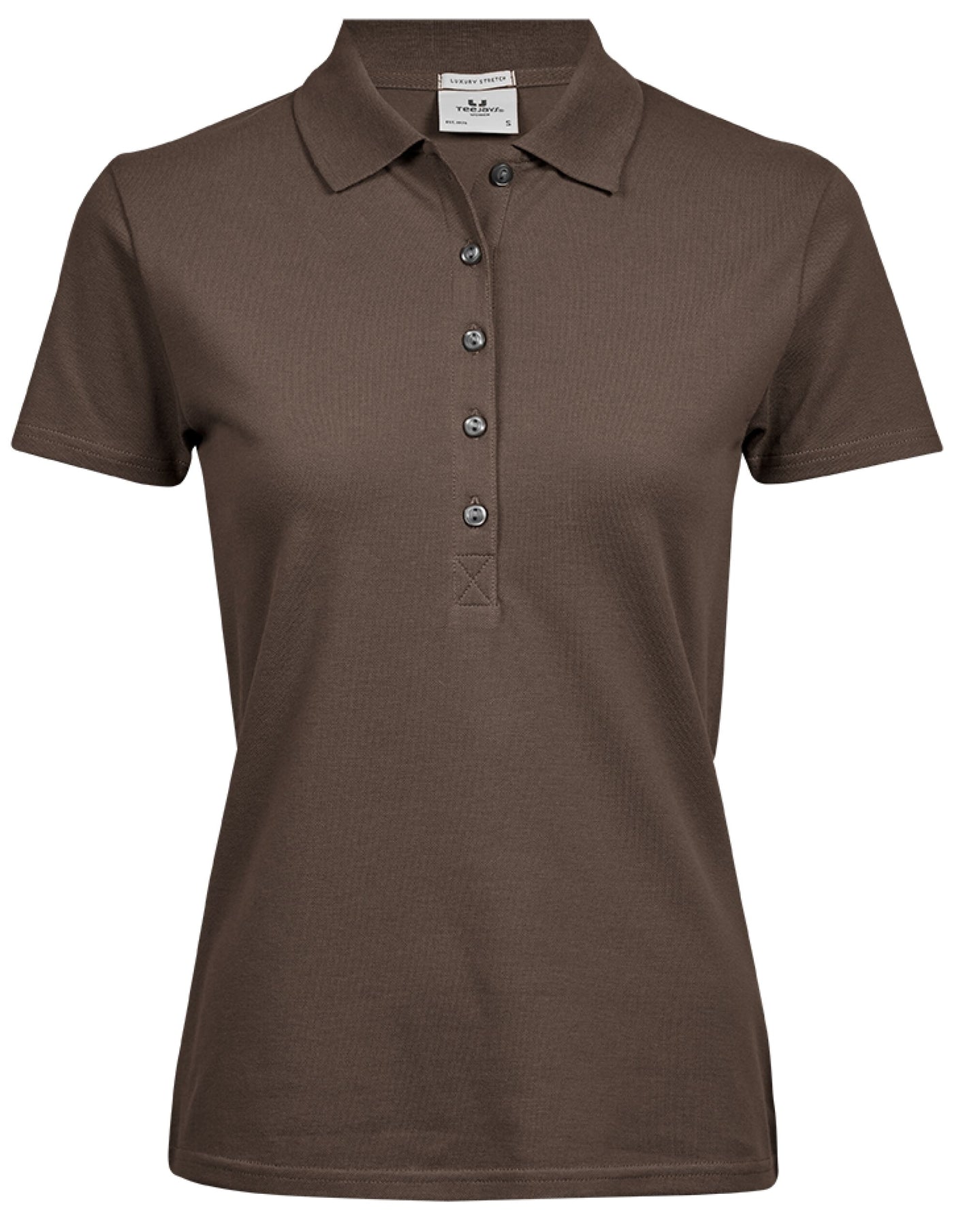 Ladies' Luxury Stretch Polo - Chocolate