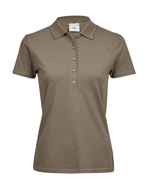 Ladies' Luxury Stretch Polo - Clay