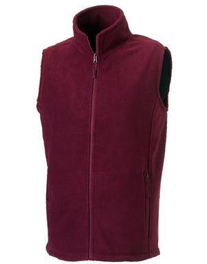 8720M Men's Outdoor Fleece Gilet - Burgundy