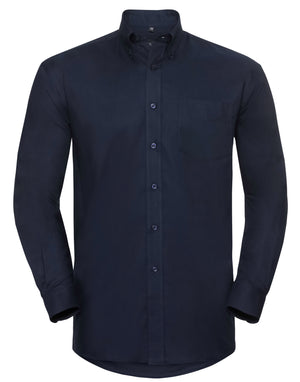 932M Men's Long Sleeve Classic Oxford Shirt - Bright Navy