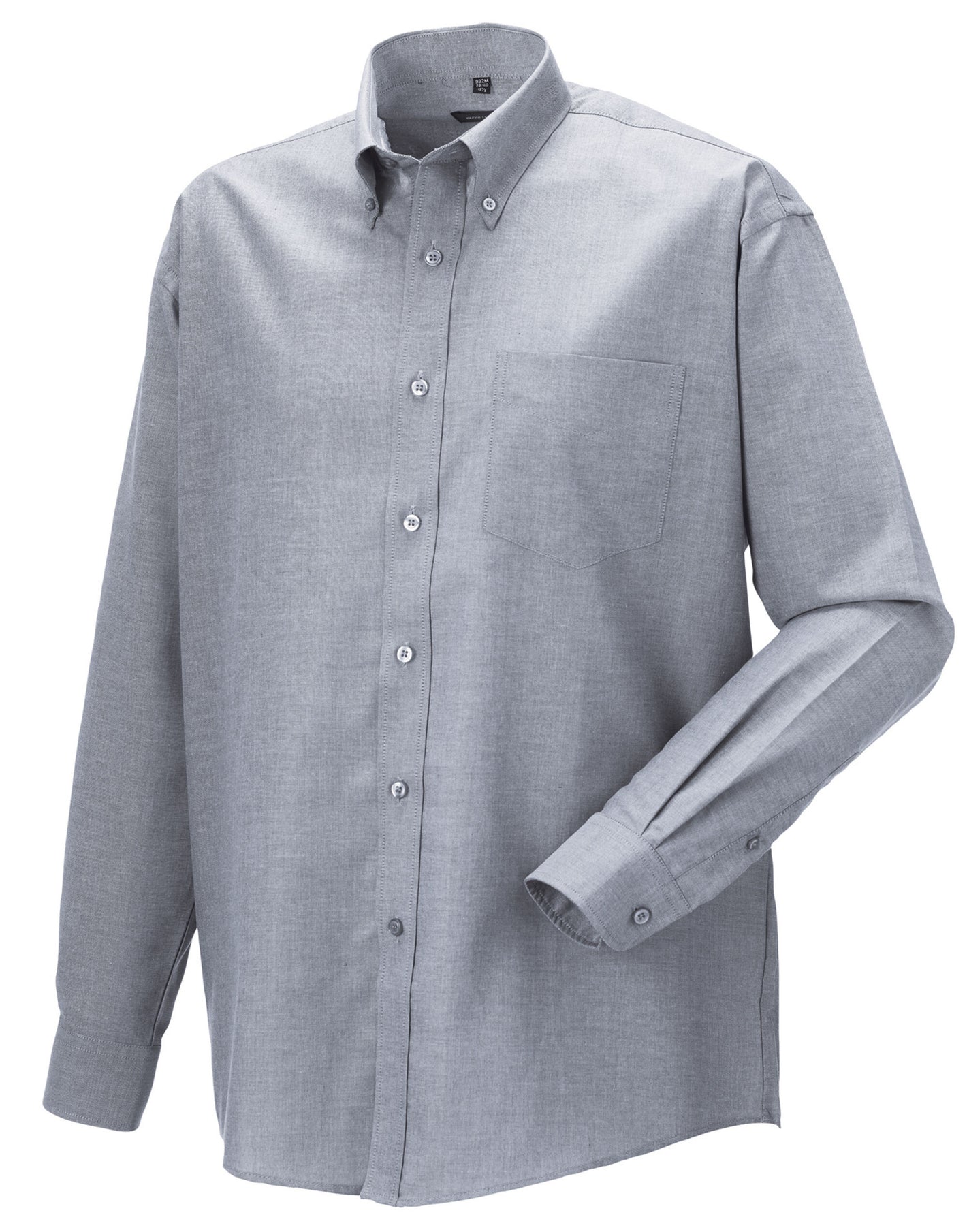 932M Men's Long Sleeve Classic Oxford Shirt - Silver Grey