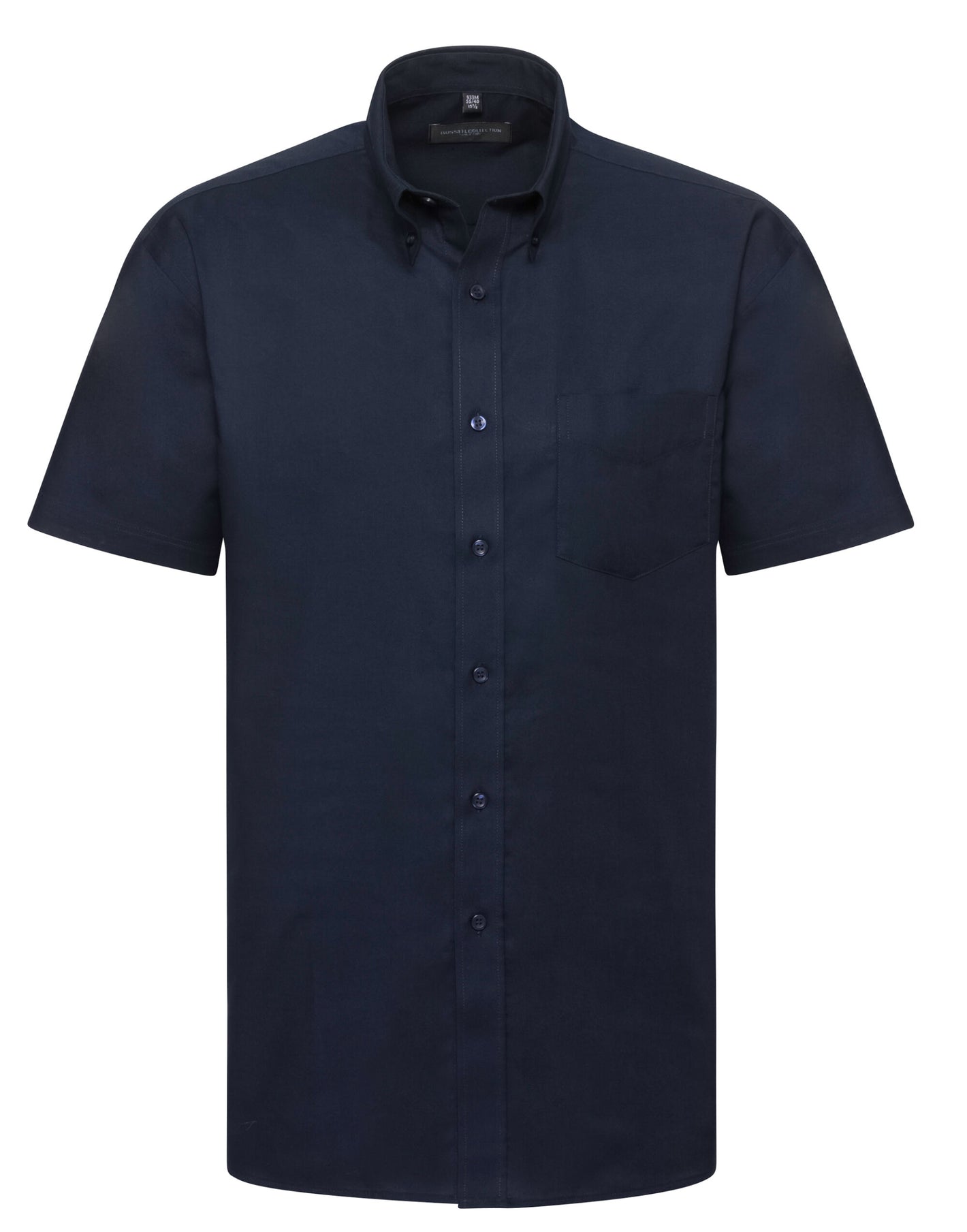 933M Men's Short Sleeve Classic Oxford Shirt - Bright Navy