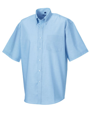 933M Men's Short Sleeve Classic Oxford Shirt - Oxford Blue