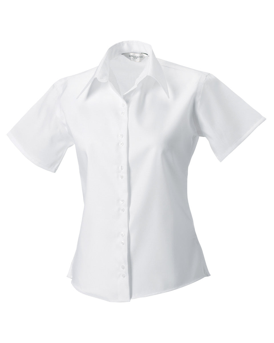 Ladies' Short Sleeve Tailored Ultimate Non-Iron Shirt - White