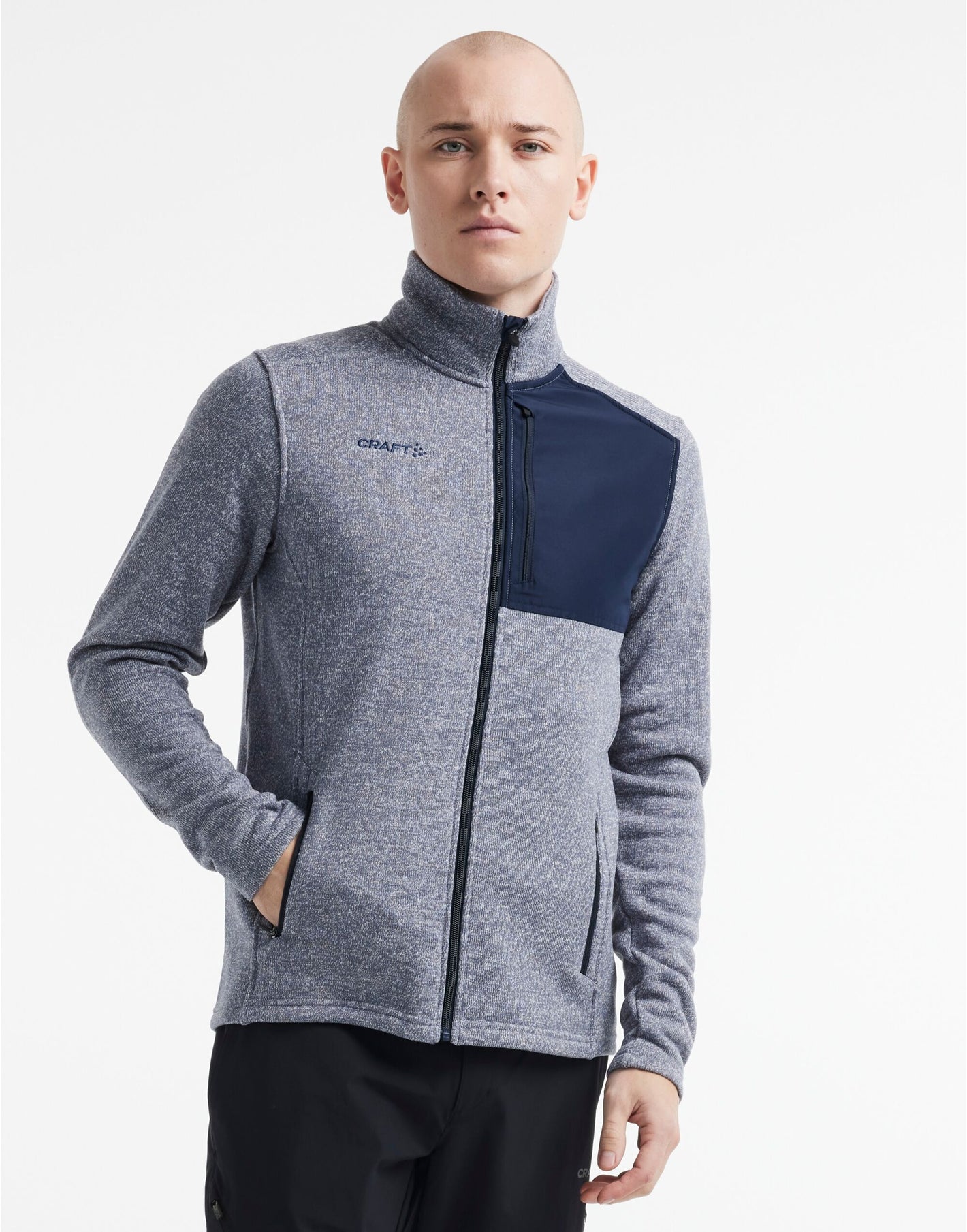 CR1912218 Craft Men's ADV Explore Heavy Fleece Jkt - Flow/ Blaze
