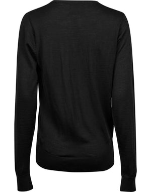 Ladies' Crew Neck Sweater - Black