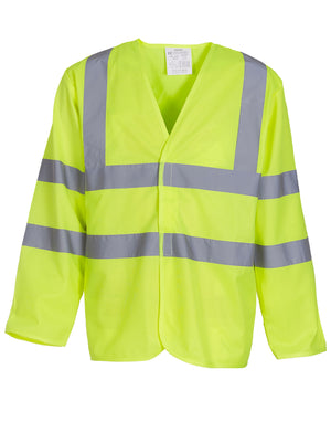 HVJ200 Long Sleeve Hi-Vis Vest Yellow