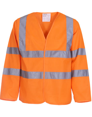 HVJ200 Long Sleeve Hi-Vis Vest Orange