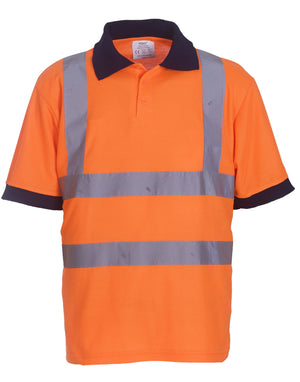 HVJ210 Short Sleeve Polo Shirt - Hi Vis Orange