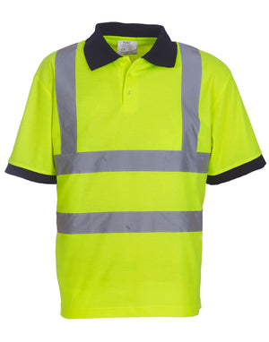 HVJ210 Short Sleeve Polo Shirt - Hi Vis Yellow