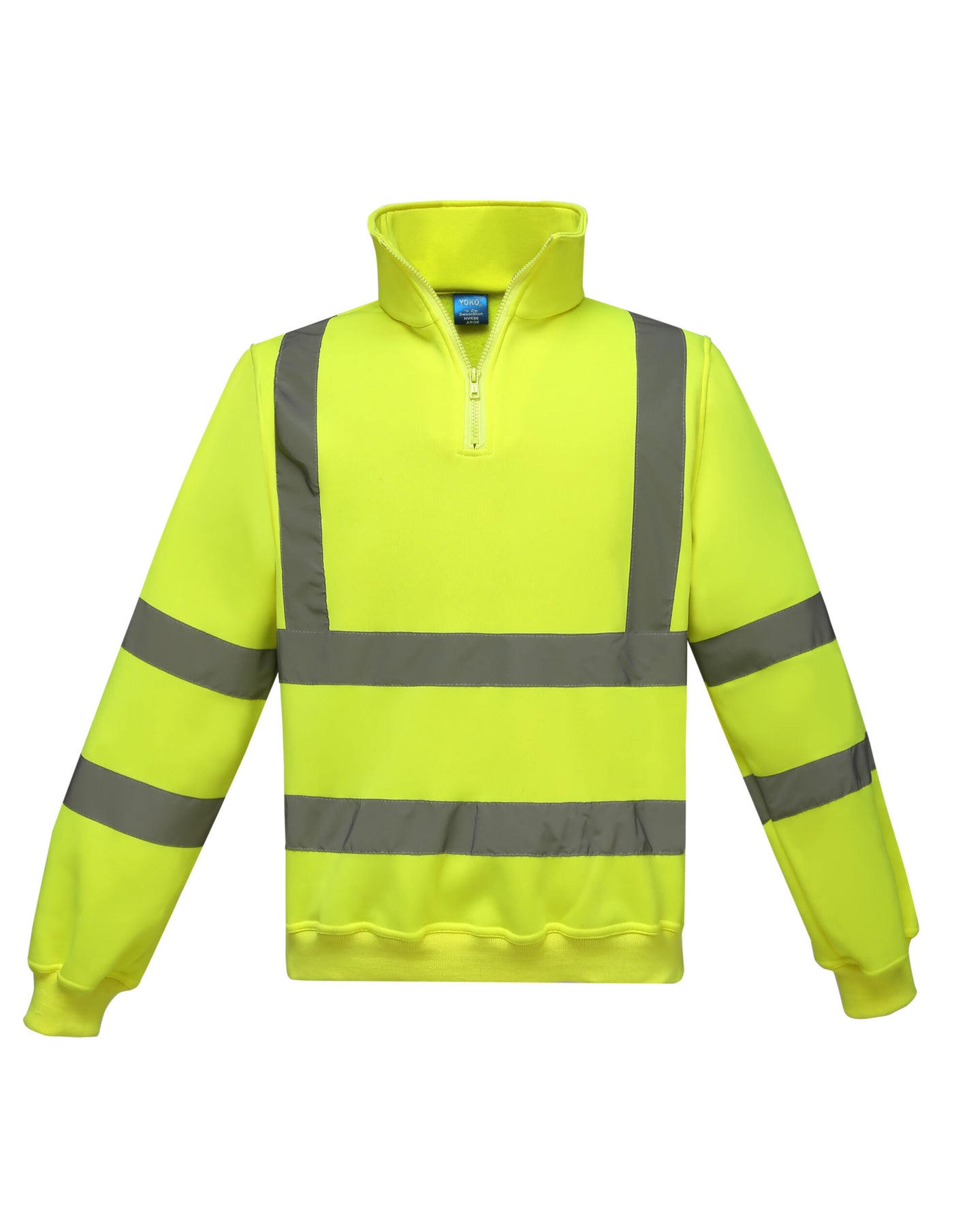 HVK06 1/4 Zip Sweatshirt -  Hi Vis Yellow