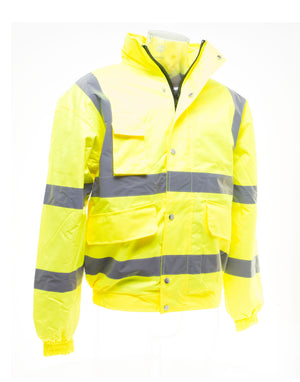 HVP211 Classic Bomber Jacket - Hi Vis Yellow