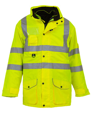 HVP711 Multi-Function 7-in-1 Jacket - Hi Vis Yellow