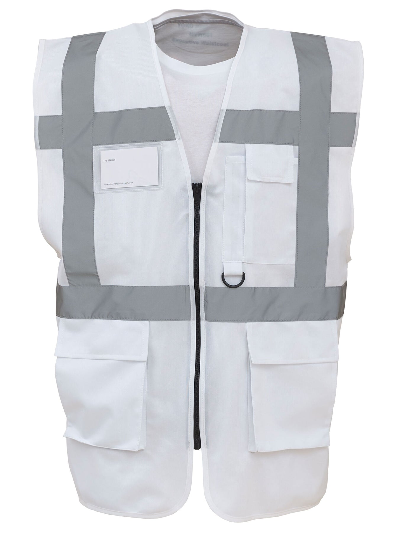 HVW801 Executive Hi-Vis Vest - White