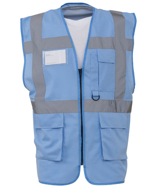 HVW801 Executive Hi-Vis Vest - Sky Blue