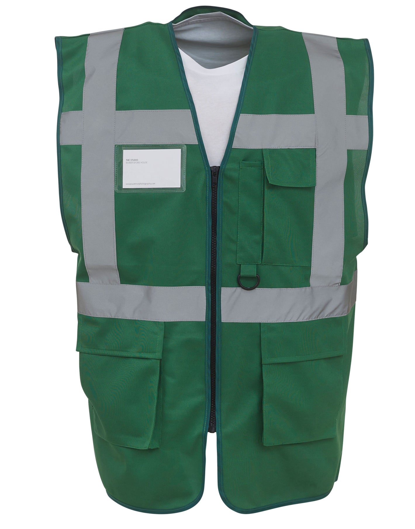 HVW801 Executive Hi-Vis Vest - Paramedic Green