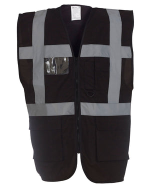 HVW801 Executive Hi-Vis Vest - Black