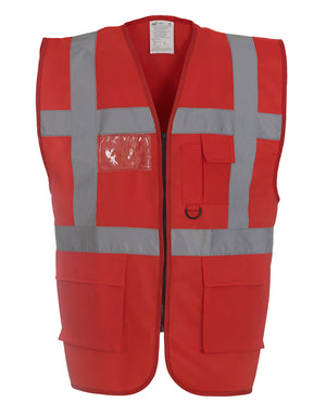 HVW801 Executive Hi-Vis Vest - Red