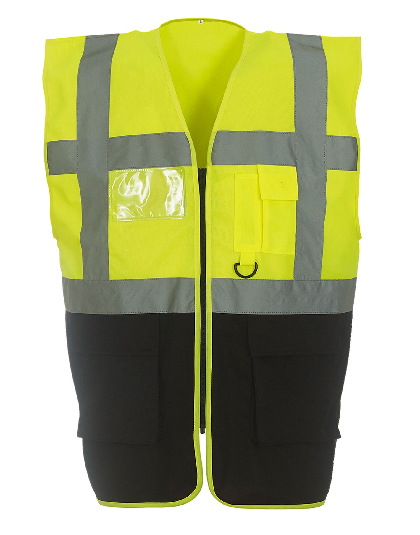 HVW801 Executive Hi-Vis Vest - Hi Vis Yellow/Black