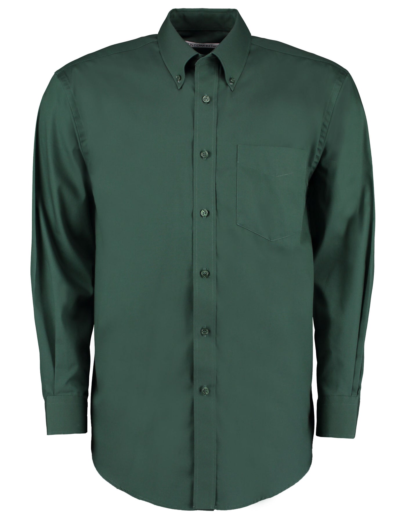 KK105 Classic Fit Long Sleeve Premium Oxford Shirt - Bottle Green