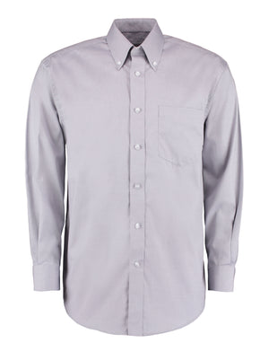 KK105 Classic Fit Long Sleeve Premium Oxford Shirt -  Silver Grey