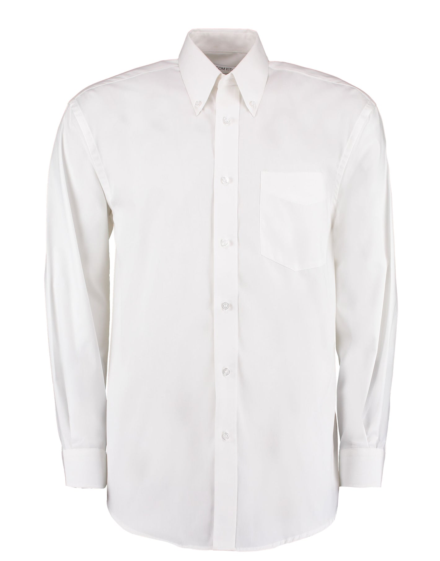 KK105 Classic Fit Long Sleeve Premium Oxford Shirt - White