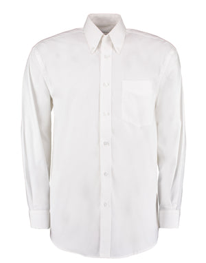 KK105 Classic Fit Long Sleeve Premium Oxford Shirt - White