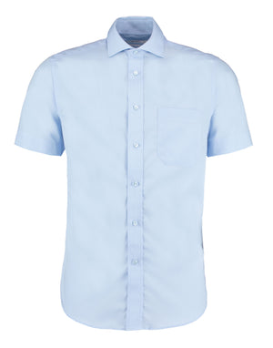 Classic Fit Short Sleeve Non-Iron Shirt - Light Blue