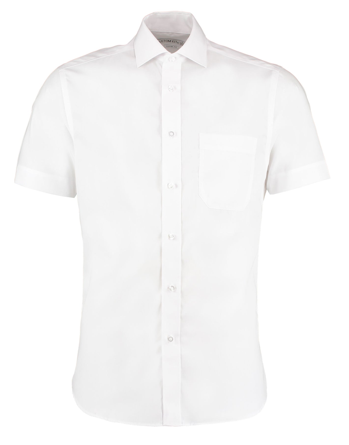 Classic Fit Short Sleeve Non-Iron Shirt - White