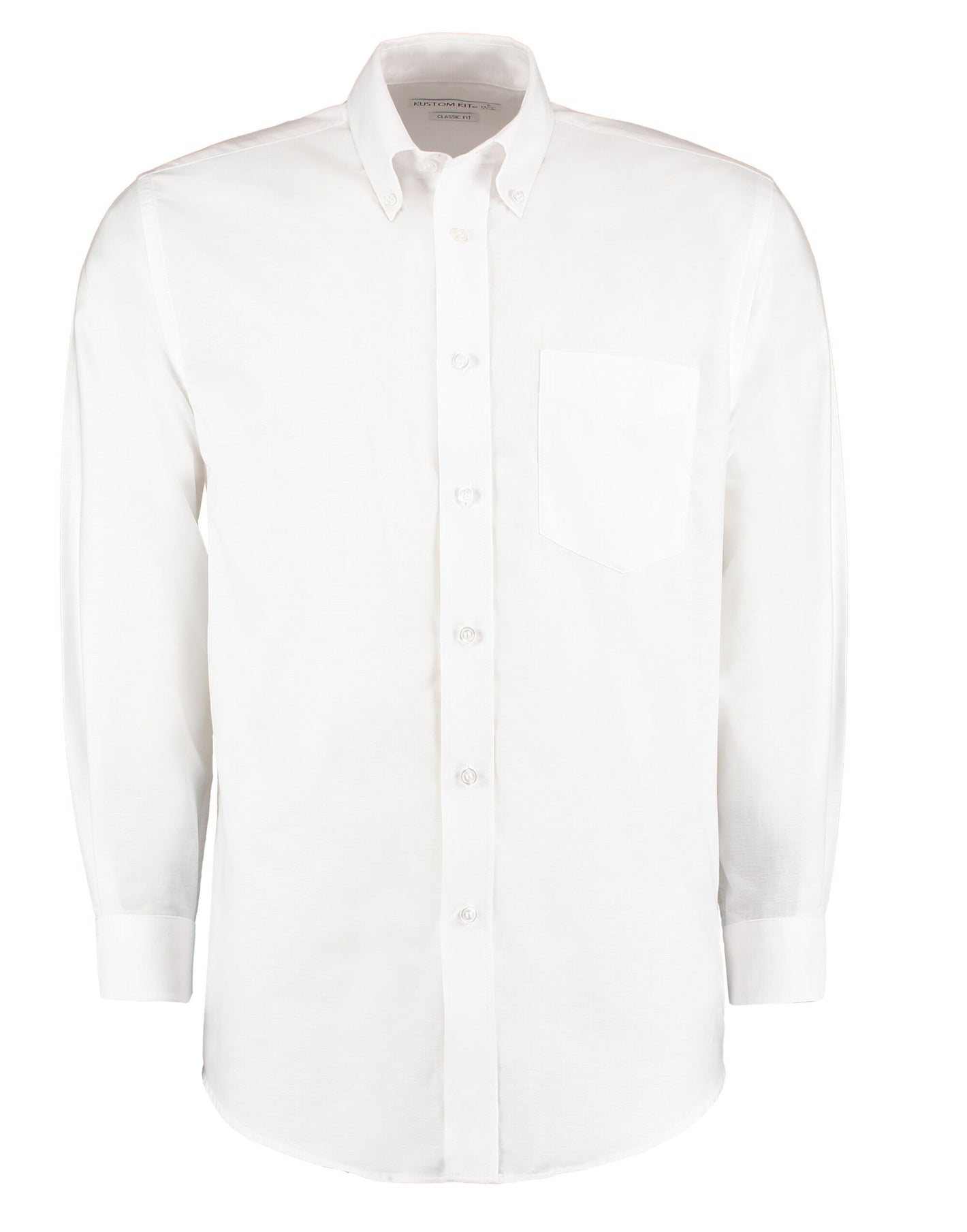 KK351 Classic Fit Long Sleeve Workwear Oxford Shirt - White