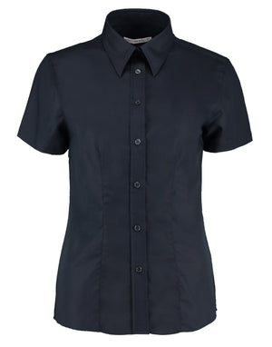 KK360 Tailored Fit Short Sleeve Workwear Oxford Shirt - French Navy