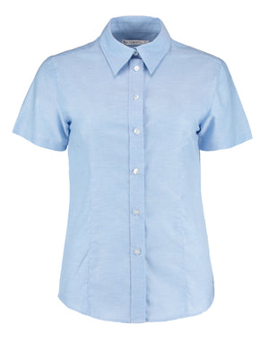 KK360 Tailored Fit Short Sleeve Workwear Oxford Shirt - Light Blue