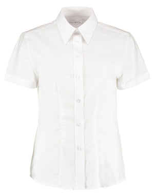 KK360 Tailored Fit Short Sleeve Workwear Oxford Shirt - White