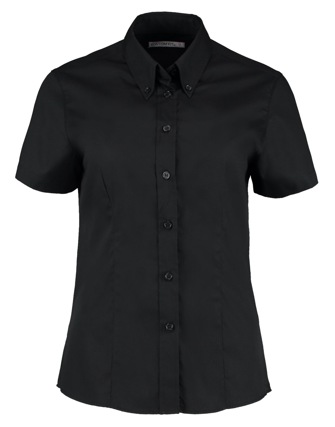 KK701 Tailored Fit Short Sleeve Premium Oxford Shirt - Black