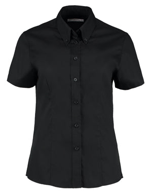 KK701 Tailored Fit Short Sleeve Premium Oxford Shirt - Black