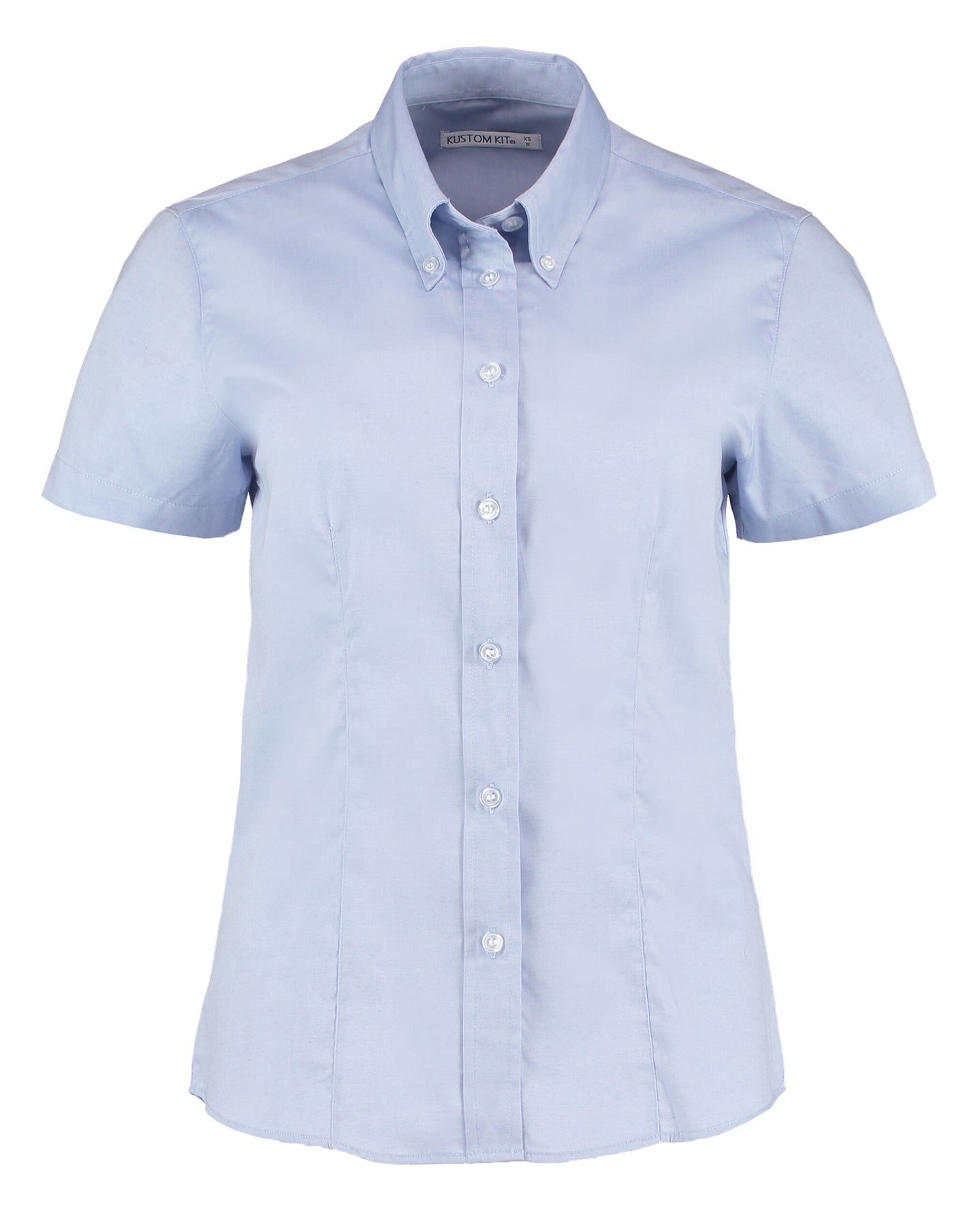 KK701 Tailored Fit Short Sleeve Premium Oxford Shirt - Light Blue