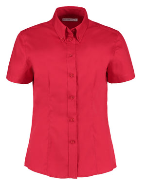 KK701 Tailored Fit Short Sleeve Premium Oxford Shirt - Red