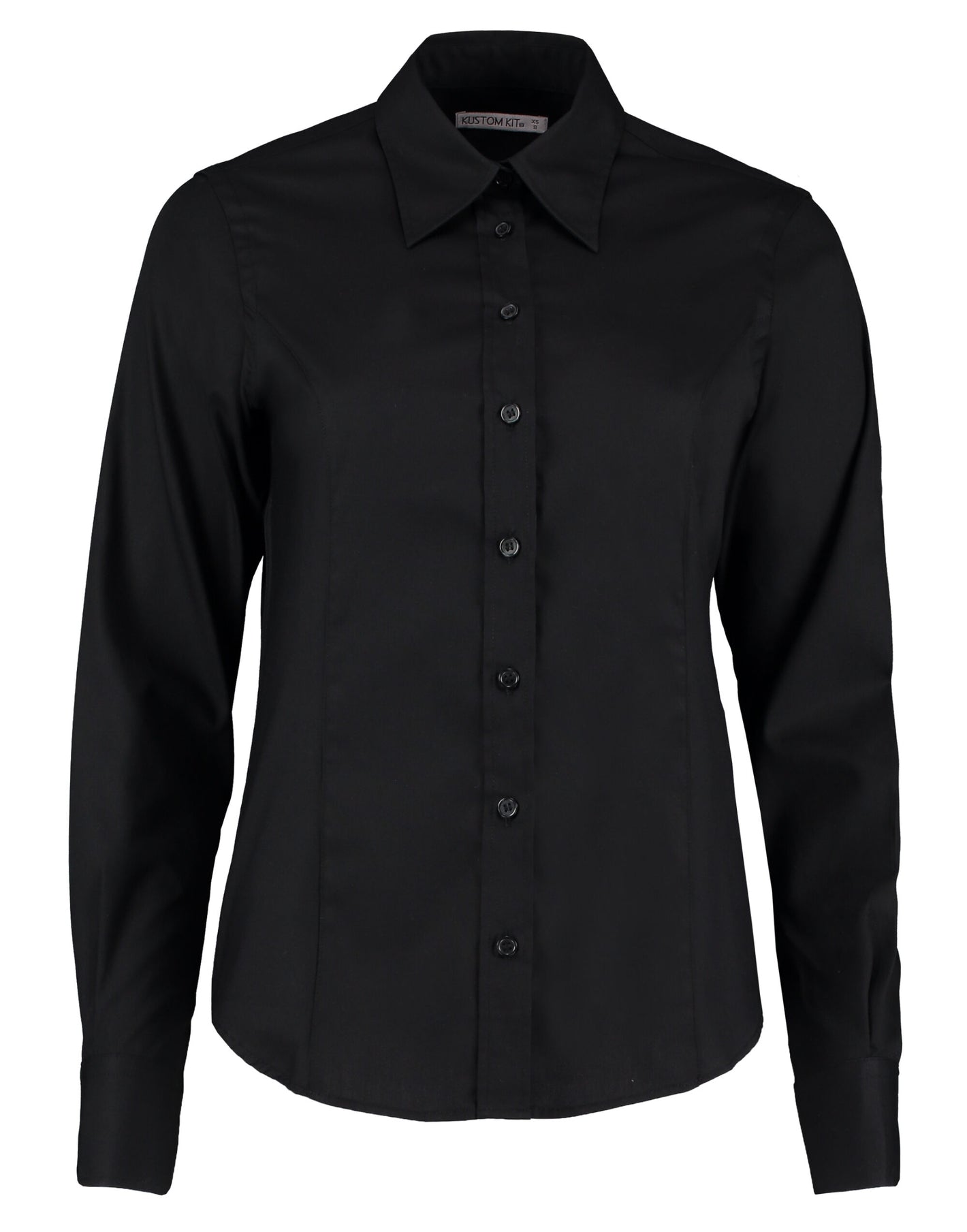 KK702 Tailored Fit Long Sleeve Premium Oxford Shirt - Black